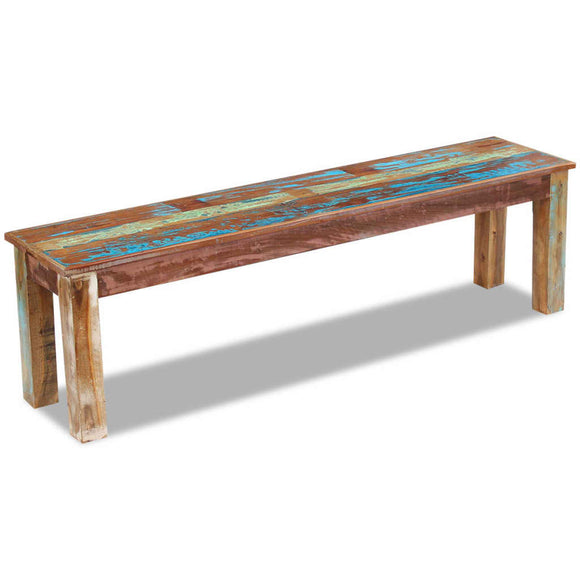 NNEVL Bench Solid Reclaimed Wood 160x35x46 cm