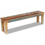 NNEVL Bench Solid Reclaimed Wood 160x35x46 cm