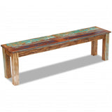 NNEVL Bench Solid Reclaimed Wood 160x35x46 cm