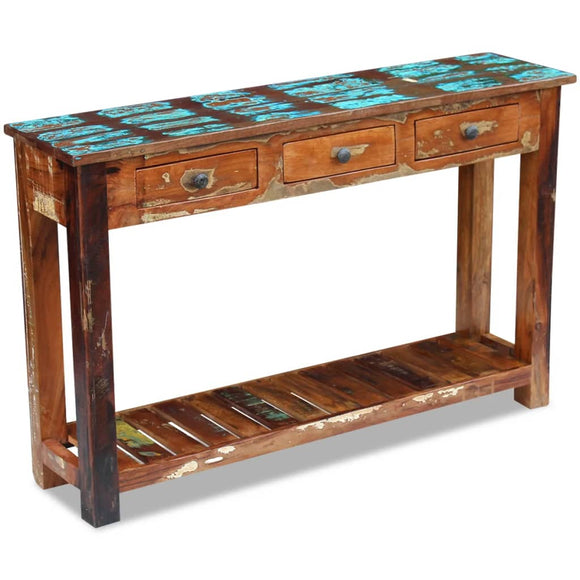NNEVL Console Table Solid Reclaimed Wood 120x30x76 cm