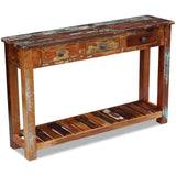 NNEVL Console Table Solid Reclaimed Wood 120x30x76 cm
