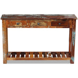 NNEVL Console Table Solid Reclaimed Wood 120x30x76 cm
