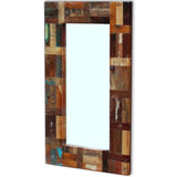 NNEVL Mirror Solid Reclaimed Wood 80x50 cm