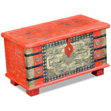 NNEVL Storage Chest Red Mango Wood 80x40x45 cm