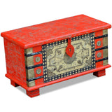 NNEVL Storage Chest Red Mango Wood 80x40x45 cm