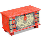 NNEVL Storage Chest Red Mango Wood 80x40x45 cm