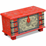 NNEVL Storage Chest Red Mango Wood 80x40x45 cm