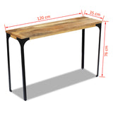 NNEVL Console Table Mango Wood 120x35x76 cm