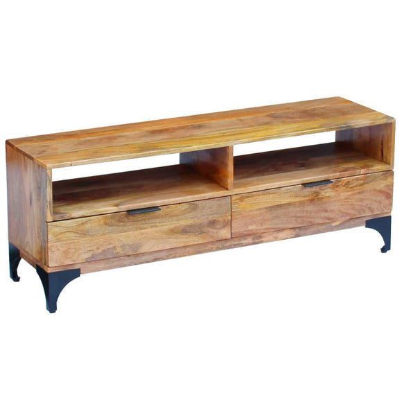 NNEVL TV Stand Mango Wood 120x35x45 cm
