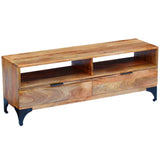 NNEVL TV Stand Mango Wood 120x35x45 cm