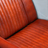 NNEVL Tub Chair Light Brown Real Leather
