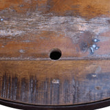 NNEVL Two Piece Bowl Shaped Coffee Table Set Solid Reclaimed Wood
