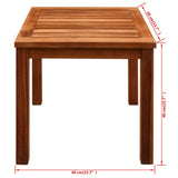 NNEVL Sun Loungers 2 pcs with Table Solid Acacia Wood and Textilene