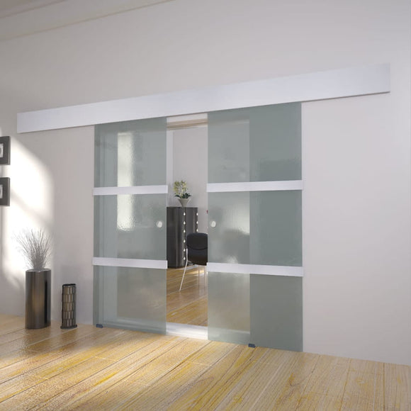 NNEVL Double Sliding Door Glass