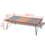 NNEVL Coffee Table 120x60x38 cm Brown