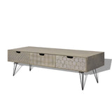 NNEVL TV Cabinet with 3 Drawers 120x40x36 cm Grey