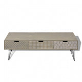 NNEVL TV Cabinet with 3 Drawers 120x40x36 cm Grey