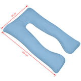 NNEVL Pregnancy Pillow 90x145 cm Light Blue
