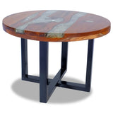 NNEVL Coffee Table Teak Resin 60 cm