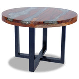 NNEVL Coffee Table Teak Resin 60 cm