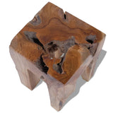 NNEVL Stool Solid Teak Wood
