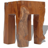 NNEVL Stool Solid Teak Wood