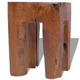 NNEVL Stool Solid Teak Wood