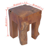 NNEVL Stool Solid Teak Wood