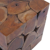 NNEVL Stool Solid Teak Wood