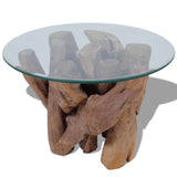 NNEVL Coffee Table Solid Teak 60 cm