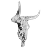 NNEVL Skull Head Decoration Wall-Mounted Aluminium Silver