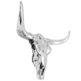 NNEVL Skull Head Decoration Wall-Mounted Aluminium Silver