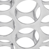 NNEVL Wine Rack Aluminium Silver 27 Bottles