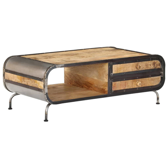 NNEVL Coffee Table 100x50x35 cm Solid Mango Wood