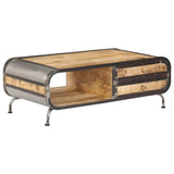 NNEVL Coffee Table 100x50x35 cm Solid Mango Wood
