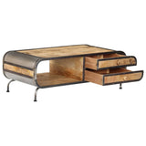 NNEVL Coffee Table 100x50x35 cm Solid Mango Wood