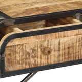 NNEVL Sideboard 120x30x75 cm Solid Mango Wood