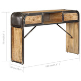 NNEVL Sideboard 120x30x75 cm Solid Mango Wood