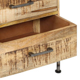 NNEVL Chest of Drawers 45x35x106 cm Solid Mango Wood