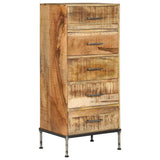 NNEVL Chest of Drawers 45x35x106 cm Solid Mango Wood