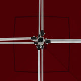 NNEVL Professional Folding Party Tent with Walls Aluminium 3x3 m Wine Red