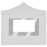 NNEVL Professional Folding Party Tent with Walls Aluminium 3x3 m White