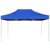 NNEVL Professional Folding Party Tent Aluminium 4.5x3 m Blue
