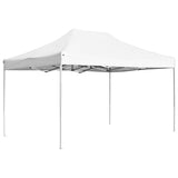 NNEVL Professional Folding Party Tent Aluminium 4.5x3 m White