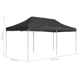 NNEVL Professional Folding Party Tent Aluminium 6x3 m Anthracite