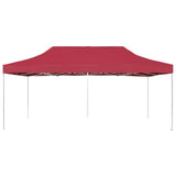 NNEVL Professional Folding Party Tent Aluminium 6x3 m Wine Red