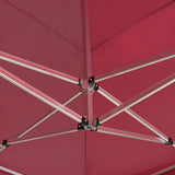 NNEVL Professional Folding Party Tent Aluminium 6x3 m Wine Red