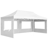 NNEVL Professional Folding Party Tent with Walls Aluminium 6x3 m White