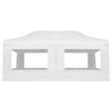 NNEVL Professional Folding Party Tent with Walls Aluminium 6x3 m White