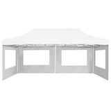 NNEVL Professional Folding Party Tent with Walls Aluminium 6x3 m White